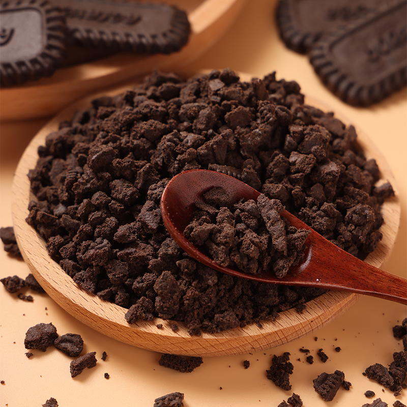 Middelgrote cacaokoekjes verkruimelt Middelgrote cacaokoekjes verkruimelt