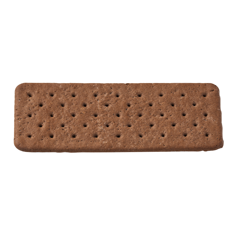 Rechthoekige harde cacaokoekjes