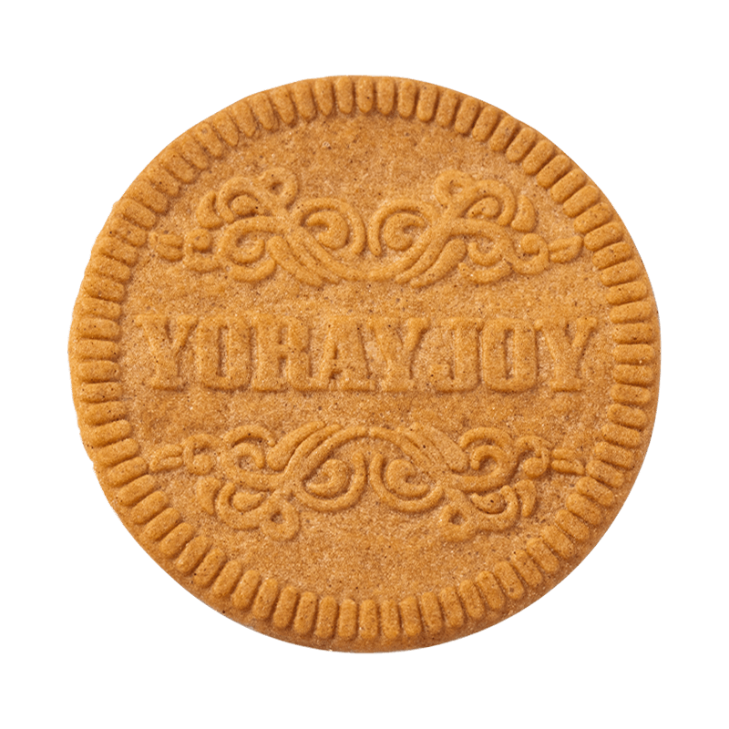 Ronde karamelkrokante koekjes