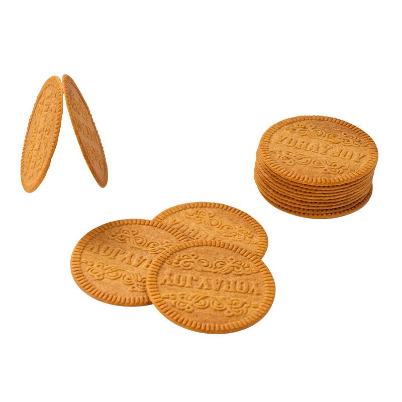Ronde karamelkrokante koekjes Ronde karamelkrokante koekjes